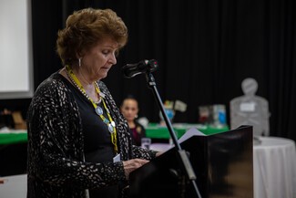 Betty Smith-Billington MBE speaks at Dorchester Holocaust Day event