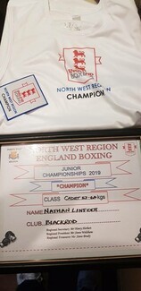 Nathan Linfoot's winning shirt and certificate courtesy of Mike Linfoot