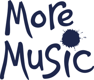 Logo that says More Music in purple writing 
