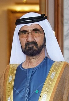 Sheikh Mohammed. Ruler of Dubai and Prime Minister of the wider United Arab Emirates. Picture – Wikipedia