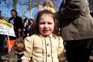 Traveller child at rally
