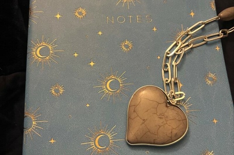 Notebook with Heart Locket