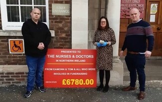 Travellers raising money for NHS