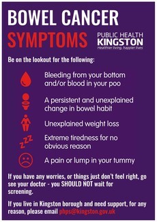 Bowel cancer symptoms 