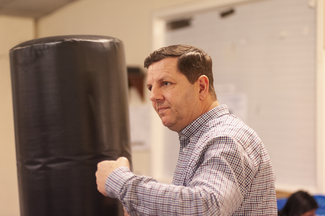  Michael Johnson plays the Coach, Violet's Dad; picture by Richard Jeffery 