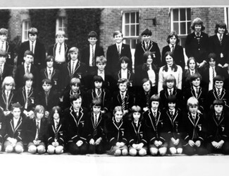 Chris Smith at Canon Frome School 1973. Chris Smith is in the second row 5th from the left