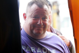 Traveller and campaigner Steve Kennedy who organised the big top © Huw Powell