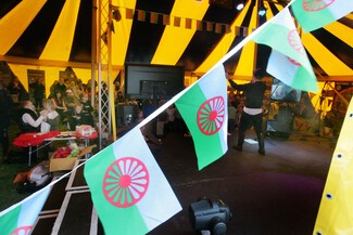 Inside the Drive2Survive big top © Huw Powell