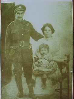 : Grand dad Adolphus Lovell 1ww  he served with a Welsh unit on horse back in France , Gran Bertha Lee & daughter Rhoda Lovell/lee , Allisons Gran