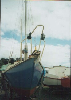 1st pic in LSB yard , 24 foot Sailing Dory I b quilt in early 90s