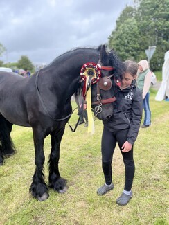 People's Champion and Best at Appleby winner Raven with handler