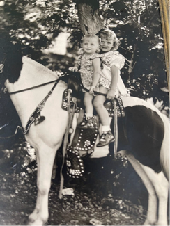 Amanda’s Aunt Janie (smaller child in the front) and Aunt Betty (older child) 