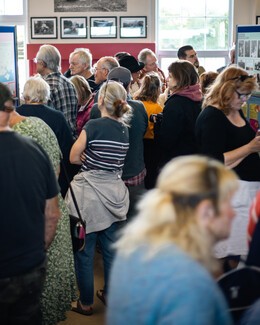 Crowds Inside the Exhibition