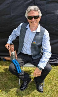 Richard O’Neill with ‘Little Geordie’ at the final event. Photograph by Gemma Lees