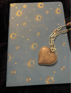 Notebook with heart 