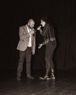 Stunning Duet. Bill Pidgley with Emily Jane. Photograph by Mark James. 