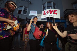 Brighton Counter Protest 2024 7th of August 31