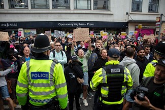 Brighton Counter Protest 2024 7th of August 31