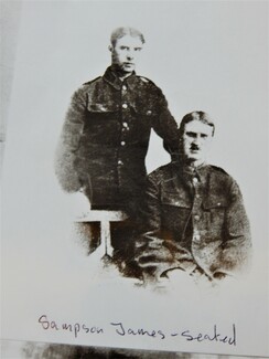 Sampson James (seated)