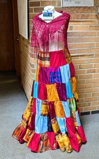  Celebration of Culture. Tradition Romany skirt made by Frome College textiles students